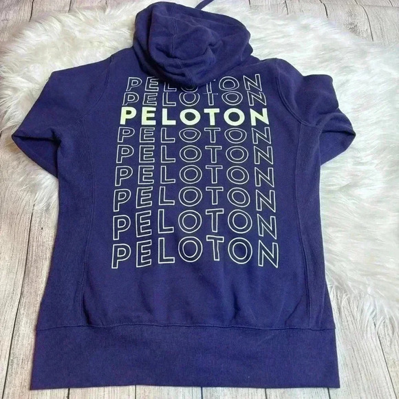 Peloton Full Zip Purple Hoodie Size S - Picture 3 of 3
